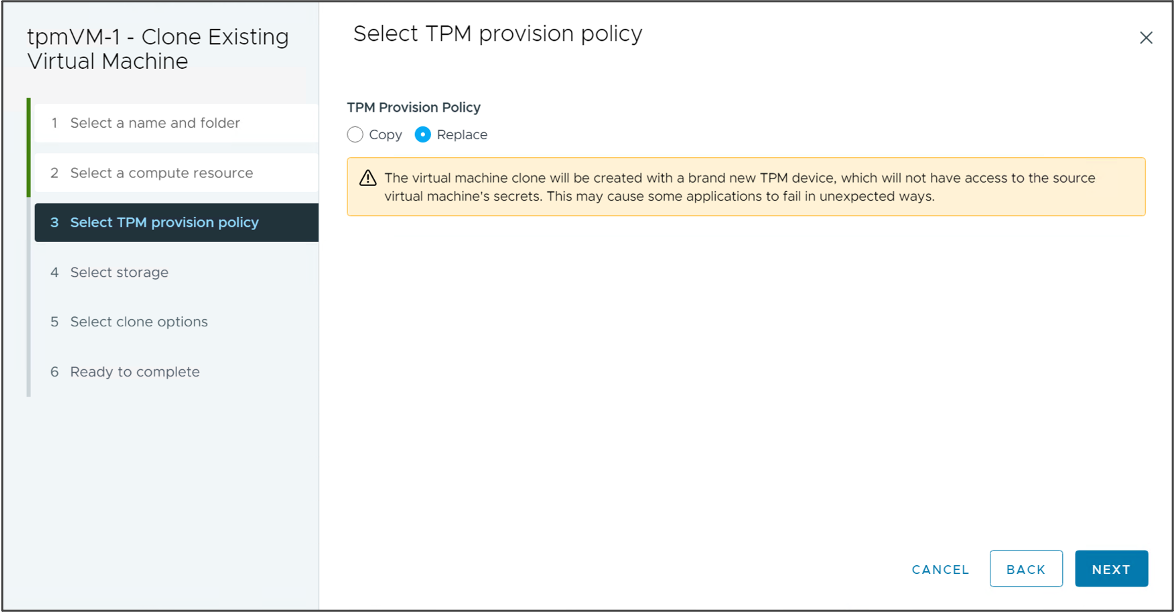 TPM Provisioning Policy